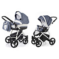 Детская коляска Esspero Newborn Lux 2 в 1, шасси Grey Lena — Фото