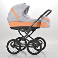 Детская коляска Mr Sandman Voyage 2 в 1, 50% кожа Детская коляска Mr Sandman Voyage 2 в 1, 50% кожа CH09 Premium — Фото