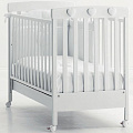Детская кроватка Erbesi Tesoro Glossy Grey — Фото
