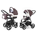 Детская коляска Esspero Newborn Lux 2 в 1, шасси Chrome Brown lux — Фото