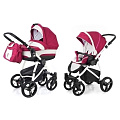 Детская коляска Esspero Newborn Lux 2 в 1, шасси White Borduex — Фото