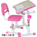 Комплект парта и стул-трансформеры FunDesk Piccolino II pink — Фото