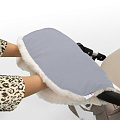 Муфта для рук Esspero Soft Fur Lux Натуральная шерсть Муфта для рук Esspero Soft Fur Lux Натуральная шерсть Blue Mountain — Фото