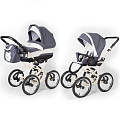 Детская коляска Esspero Classic 2 в 1, шасси Beige Детская коляска Esspero Classic 2 в 1, шасси Beige Grey Lux — Фото
