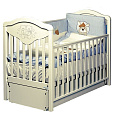 Детская кроватка Baby Italia Gioco LUX продольный маятник Детская кроватка Baby Italia Gioco LUX продольный маятник Слоновая кость — Фото