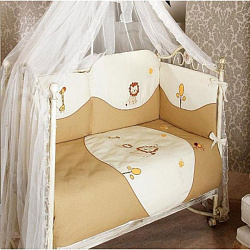 Комплект постельного белья Feretti Diamond Lion ecru 6 предметов