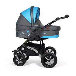 Коляска Danny Sport 2 в 1 Butterfly из эко-кожи