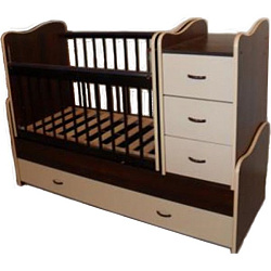 Детская кроватка-трансформер PloomaBaby Алессия, поперечный маятник