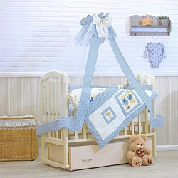 Комплект в кроватку GulSara Морской 7 пр. (арт 26)