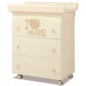 Пеленальный комод Erbesi I Love Hugs