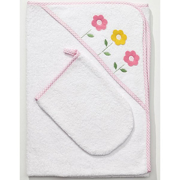 Детское полотенце-уголок + варежка Funnababy Butterfly 90 х 90 см