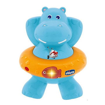 70306 Игрушка для ванны Chicco Счастливый бегемотик