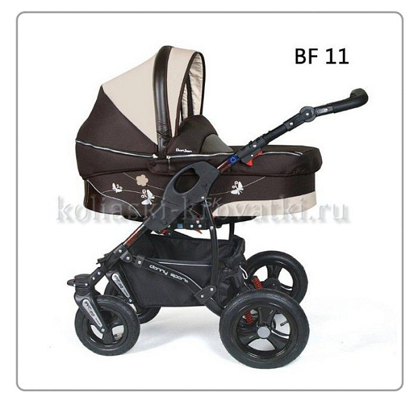 Коляска Danny Sport 2 в 1 Butterfly из эко-кожи фото 2