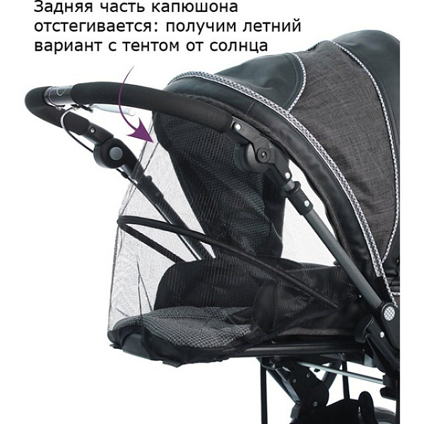 Детская коляска Teutonia Mistral Primus V4 Graphite 2 в 1 WHL3 фото 13