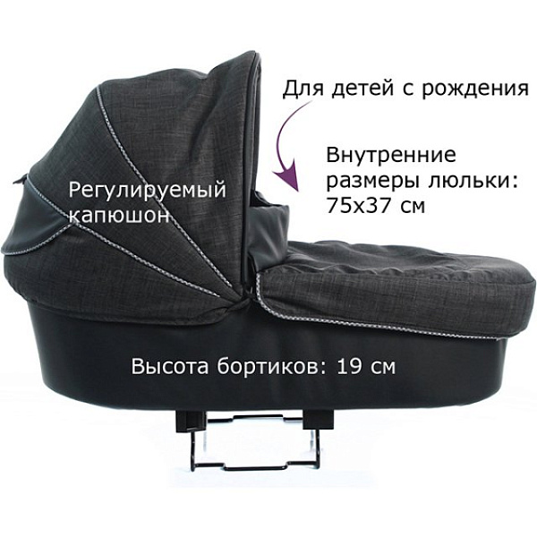 Фото Детская коляска Teutonia Mistral Primus V4 Graphite 2 в 1 WHL3, реальные фотографии клиентов | Коляски-Кроватки.Ру